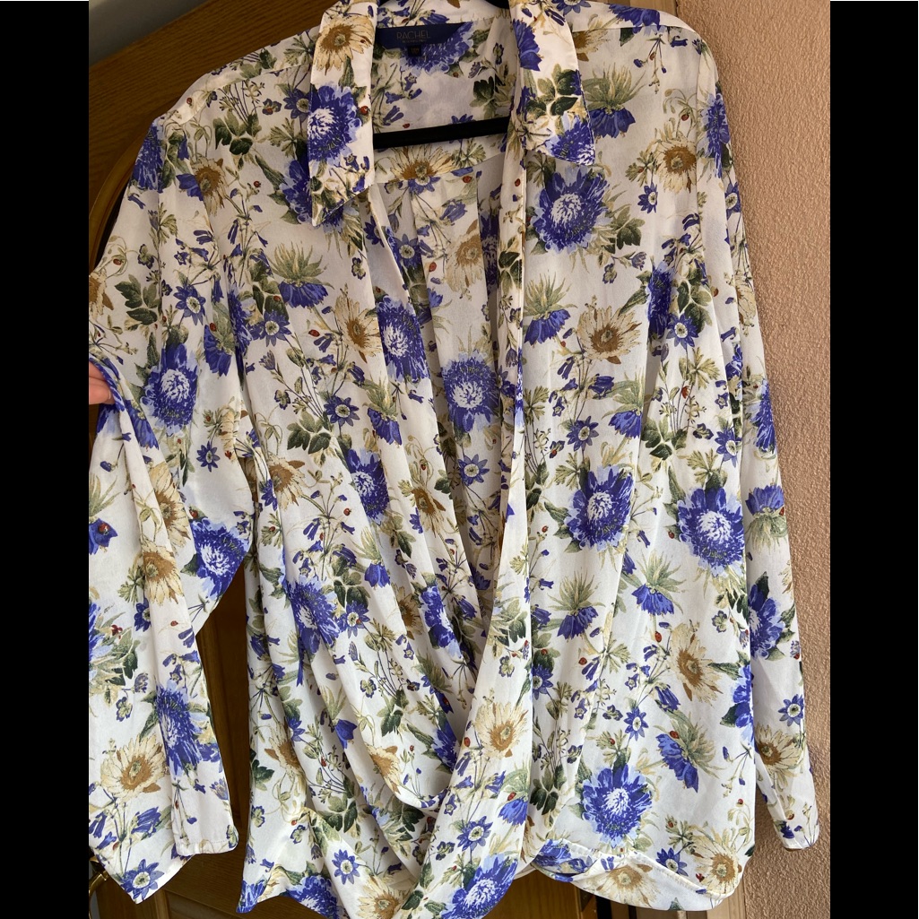 Rachel Roy Ladybug Floral Blouse Brand New